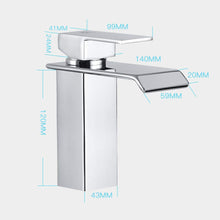 Carica l'immagine nel visualizzatore di Gallery, ZREE Rubinetto Bagno lavabo Cascata, Miscelatore Lavabo Normale, Wf01