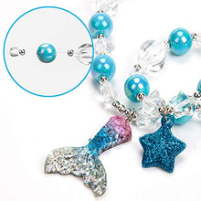 Carica l'immagine nel visualizzatore di Gallery, Set di collana con ciondolo a forma coda sirena per bambine,... - Ilgrandebazar
