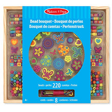 Carica l'immagine nel visualizzatore di Gallery, Melissa and Doug Kit creativi in legno Set Wooden Bead Bouquet, multicolore - Ilgrandebazar