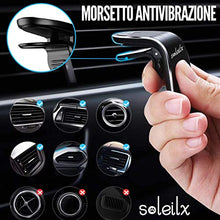 Carica l'immagine nel visualizzatore di Gallery, soleilx Supporto Auto Smartphone Magnetico Universale Porta Cellulare Nero
