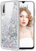 Carica l'immagine nel visualizzatore di Gallery, wlooo Cover per Samsung Galaxy A50, Glitter Argento
