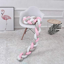 Carica l'immagine nel visualizzatore di Gallery, Luchild Paracolpi Lettino Neonato Culla 2m Grigio+Bianco+Rosa