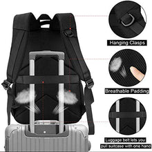 Carica l'immagine nel visualizzatore di Gallery, Zaino Porta PC Uomo per Portatile 15.6 Pollici Nero