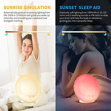 Carica l'immagine nel visualizzatore di Gallery, Wake up Light, Luce Sveglia da Comodino con Simulazione dell'Alba e Tramonto... - Ilgrandebazar