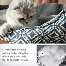 Carica l'immagine nel visualizzatore di Gallery, Bedsure Cuccia Gatto Media Interna - Letto Morbido, Lettino Gatto,...