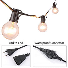Carica l'immagine nel visualizzatore di Gallery, 25Ft catena a lampadina, luci stringhe con 25 lampadine a incandescenza G40 2