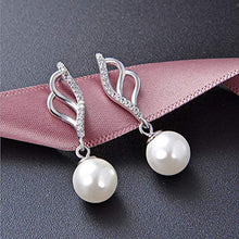 Carica l'immagine nel visualizzatore di Gallery, Orecchini di perle da donna in argento sterling 925, perla orecchini...