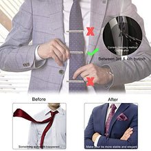 Carica l'immagine nel visualizzatore di Gallery, MengH-SHOP Fermacravatta Set 4 Pezzi di Fermacravatte da Uomo Metallo di... - Ilgrandebazar
