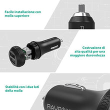 Carica l'immagine nel visualizzatore di Gallery, RAVPower Caricatore Adattatore Doppio per Auto USB 40W 3A Quick Charge Nero - Ilgrandebazar