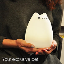Carica l'immagine nel visualizzatore di Gallery, Luce Notturna LED, ikalula molle variopinta del silicone gatto di notte... - Ilgrandebazar