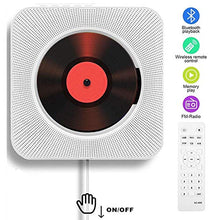 Carica l'immagine nel visualizzatore di Gallery, Lettore CD portatile con altoparlanti HiFi integrati da parete CD-White