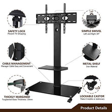 Carica l'immagine nel visualizzatore di Gallery, RFIVER Supporto TV da Pavimento con Ruote Carrello Stand per 37''-70'' - Ilgrandebazar