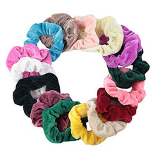 Carica l'immagine nel visualizzatore di Gallery, 48 Pezzi Capelli Scrunchies Velluto, Elastico In Velvet Scrunchies, per... - Ilgrandebazar