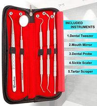 Carica l'immagine nel visualizzatore di Gallery, Dentale Sbiancamento dei denti Tartaro e targa Rimozione Sonda a specchio Kit - Ilgrandebazar