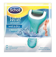 Carica l'immagine nel visualizzatore di Gallery, Scholl Velvet Smooth Wet&amp;Dry - Roll per Pedicure, Elettrico Acquamarina - Ilgrandebazar