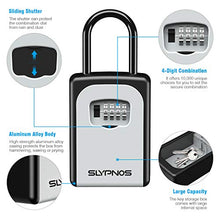 Carica l'immagine nel visualizzatore di Gallery, Cassaforte per Chiavi, SLYPNOS Cassetta di Sicurezza, Combinazione a 4... - Ilgrandebazar