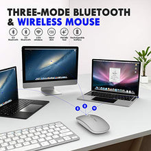 Carica l'immagine nel visualizzatore di Gallery, Inphic Mouse Bluetooth, a tre modalità, sottile, silenzioso, Argento - B