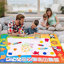 Carica l'immagine nel visualizzatore di Gallery, SPLAKS Acqua Doodle Tappeto, Tappeto Magico Bambini 120 *90cm, con 6 Penne... - Ilgrandebazar