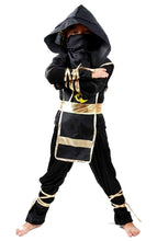 Carica l'immagine nel visualizzatore di Gallery, Costume Ninja Bambino Carnevale Vestito Samurai 7-10 Taglia - anni, Nero - Ilgrandebazar