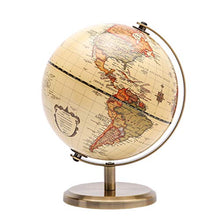 Carica l'immagine nel visualizzatore di Gallery, Exerz 14cm Mappamondo Antico - Mappa inglese - Supporto in metallo