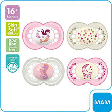 Carica l'immagine nel visualizzatore di Gallery, MAM ciuccio Silicone Day &amp; Night 16 mesi +, 4 pezzi, include 2 contenitori... - Ilgrandebazar