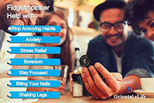 Carica l'immagine nel visualizzatore di Gallery, Oriental eLife Fidget Spinner Toy, edc Tri Finger Hand Dito della Mano white