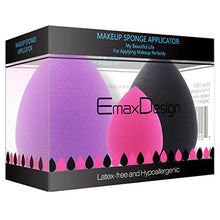 Carica l'immagine nel visualizzatore di Gallery, EmaxDesign Set composto da 3 spugne di trucco per applicare Blush...