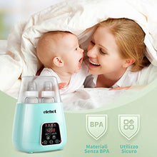 Carica l'immagine nel visualizzatore di Gallery, Scaldabiberon Sterilizzatore 6 in 1 Elettrico Scaldapappe Doppio WK-2301