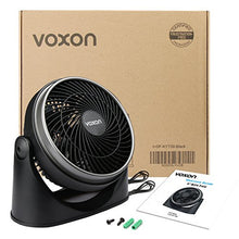 Carica l'immagine nel visualizzatore di Gallery, VOXON Ventilatore da Tavolo, a Parete Turbo con Due 11, Nero