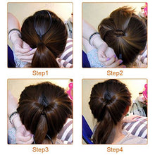 Carica l'immagine nel visualizzatore di Gallery, Lictin Chignon Materiale Accessori per Acconciature Capelli Donne Nero - Ilgrandebazar