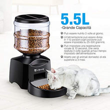 Carica l'immagine nel visualizzatore di Gallery, isYoung Alimentatore Automatico 5.5 L Alimenti per Animali Domestici Cani e...