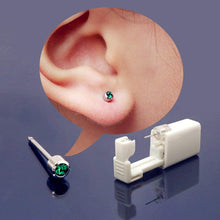 Carica l'immagine nel visualizzatore di Gallery, 6 pistole usa e getta per piercing all'orecchio, con orecchini, indolore, per ragazze, donne e uomini
