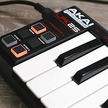 Carica l'immagine nel visualizzatore di Gallery, AKAI Professional LPK25 Tastiera Controller MIDI Portatile, USB, con 25...