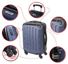 Carica l'immagine nel visualizzatore di Gallery, CABIN GO MAX 5571 Valigia Trolley rigido in ABS grande MX5571, Bordeaux