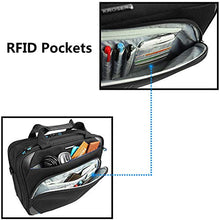 Carica l'immagine nel visualizzatore di Gallery, KROSER Borsa del Portatile 15,6 Pollici a Tracolla per Laptop Nero Blu