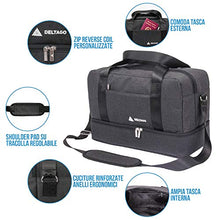 Carica l'immagine nel visualizzatore di Gallery, DELTAGO - Bagaglio A Mano 40x20x25 Ryanair - Set Borsa Da Viaggio + Sacca...