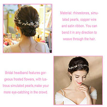 Carica l'immagine nel visualizzatore di Gallery, INTVN Copricapo da sposa Fiori Perle Strass Fascia per Capelli Accessori per... - Ilgrandebazar