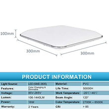 Carica l'immagine nel visualizzatore di Gallery, Hengda 16W LED plafoniera a dimmerabile, 1440LM Lampada da 16w Dimmerabile