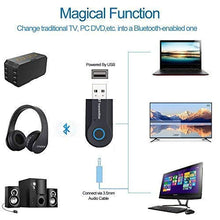 Carica l'immagine nel visualizzatore di Gallery, Aigoss Trasmettitore Bluetooth, Aupolo Adattatore Wireless Portatile Musica...