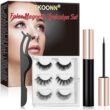 Carica l'immagine nel visualizzatore di Gallery, Ciglia Magnetiche con Eyeliner Magnetico Kit, magnetiche, Reusable 3D...