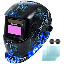 Carica l'immagine nel visualizzatore di Gallery, Yorbay® Casco per saldatura solare, con oscuramento Skull, Lightning - Ilgrandebazar