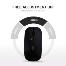 Carica l'immagine nel visualizzatore di Gallery, INPHIC Mouse Wireless Ricaricabile, Ottico Mini M Size, Nero magico - Ilgrandebazar