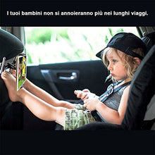 Carica l'immagine nel visualizzatore di Gallery, Tryone Supporto Tablet Poggiatesta Auto, supporto per tablet sedile Nero