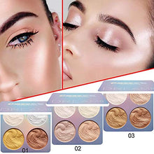 Carica l'immagine nel visualizzatore di Gallery, Shimmer Highlighter Powder Palette,Tavolozza illuminante L'evidenziatore A2 - Ilgrandebazar