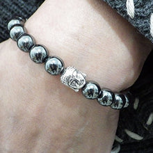Carica l'immagine nel visualizzatore di Gallery, Zen braccialetto etnico Thurcolas con perle ematite e perline Buddha... - Ilgrandebazar