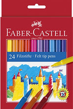 Carica l'immagine nel visualizzatore di Gallery, Faber Castell 949288 Astuccio, Confezione da 24 Pennarelli 24 Pezzi - Ilgrandebazar