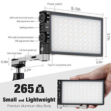 Carica l'immagine nel visualizzatore di Gallery, Pixel G1s RGB LED - Luce video integrata, 12 W, luce video, colore pieno e...