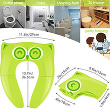 Carica l'immagine nel visualizzatore di Gallery, UPGRADE Gimars Riduttore WC per Bambini/Sedile Antiscivolo Portatile Verde