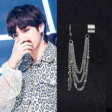 Carica l'immagine nel visualizzatore di Gallery, PPX 6 Pezzi Orecchini Coreani a Catena Lunga, Kpop Bangtan Boy Album Jimin...