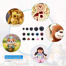 Carica l'immagine nel visualizzatore di Gallery, N/B Occhi di Sicurezza per Amigurumi 615 Pezzi 6-14mm Plastica...